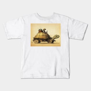 Tortoise Car Kids T-Shirt